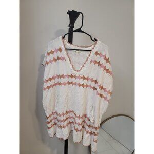 BOTEH Oversized shirt  in Cream Beige Women's Size Large